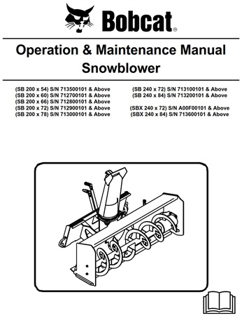 Bobcat Snowblower Operation & Maintenance Manual