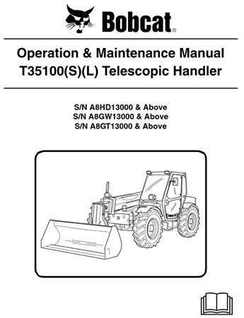 Bobcat T35100, T35100L, T35100SL Telescopic Handler