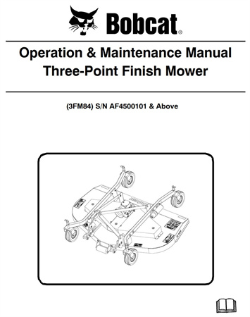 Bobcat Three-Point Finish Mower Operation & Maintenance Manual