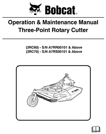 Bobcat Three-Point Rotary Cutter Operation & Maintenance Manual