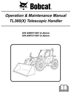 Bobcat TL360, TL360X Telescopic Handler