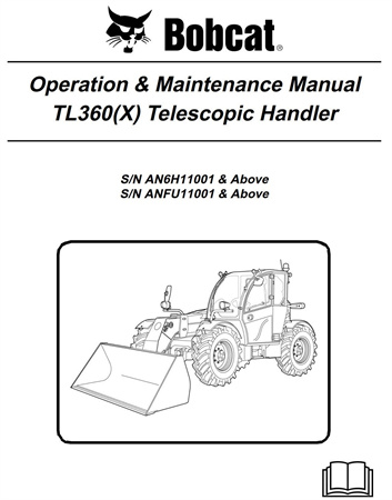 Bobcat TL360, TL360X Telescopic Handler