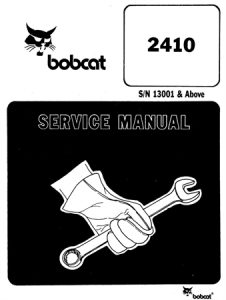 Bobcat 2410 Loader Service Repair Manual