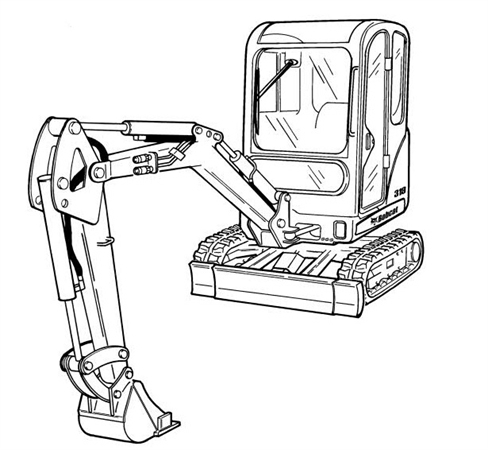 Bobcat 319 Excavator Hydraulic & Electrical Schematic