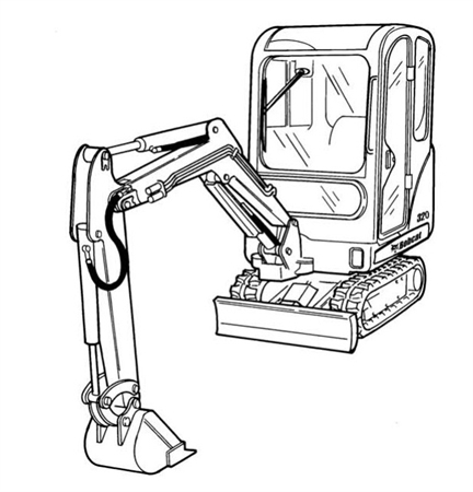 Bobcat 320 Excavator Hydraulic & Electrical Schematic