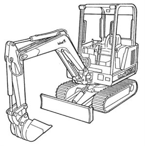 Bobcat 331, 331E, 334 Excavator Hydraulic & Electrical Schematic