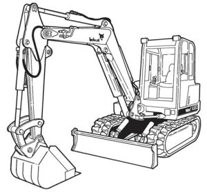 Bobcat 337, 341 Excavator Hydraulic & Electrical Schematic