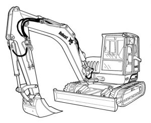 Bobcat 442 Excavator Hydraulic & Electrical Schematic