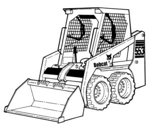 Bobcat 553 Skid Steer Loader Hydraulic & Electrical Schematic