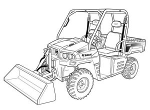Bobcat 3450 Utility Vehicle Hydraulic & Electrical Schematic