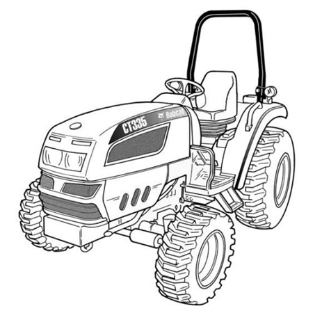 Bobcat CT335 Compact Tractor Hydraulic & Electrical Schematic