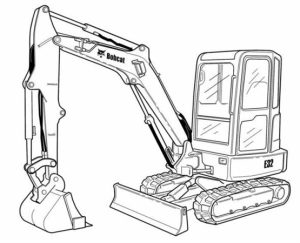 Bobcat E32 Compact Excavator Hydraulic & Electrical Schematic