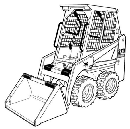 Bobcat S70 Skid Steer Loader Hydraulic & Electrical Schematic