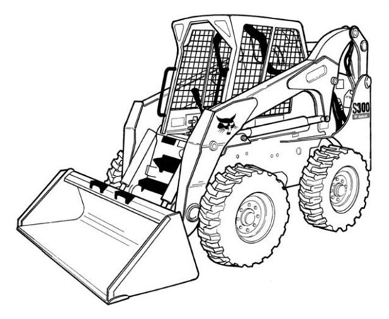 Bobcat S300 Skid Steer Loader Hydraulic & Electrical Schematic