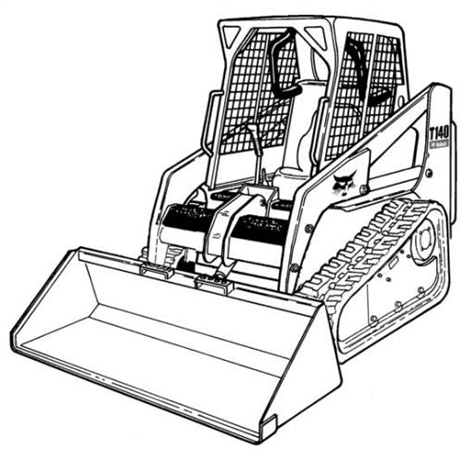 Bobcat T140 Compact Track Loader Hydraulic & Electrical Schematic