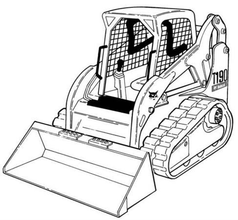 Bobcat T190 Compact Track Loader Hydraulic & Electrical Schematic