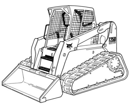 Bobcat T250 Compact Track Loader Hydraulic & Electrical Schematic