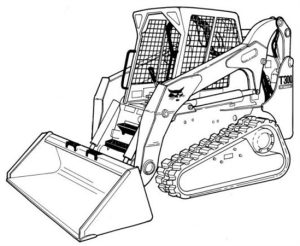 Bobcat T300 Compact Track Loader Hydraulic & Electrical Schematic