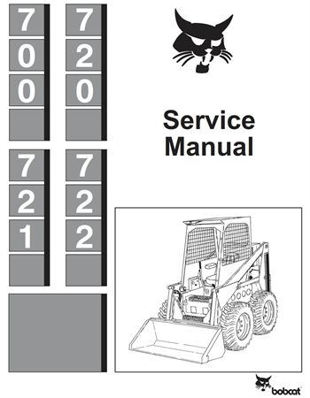 Bobcat 700, 720, 721, 722 Skid Steer Loader Service Repair Manual