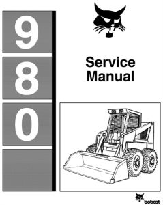 Bobcat 980 Skid Steer Loader Service Repair Manual