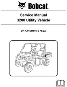 Bobcat 3200 Utility Vehicle Service Repair Manual