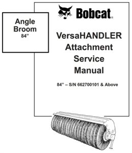 Bobcat Angle Broom VersaHANDLER Attachment