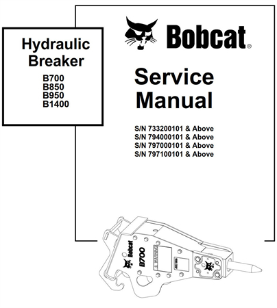 Bobcat Hydraulic Breaker B700, B850, B950, B1400