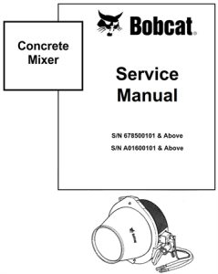 Bobcat Concrete Mixer Service Repair Manual