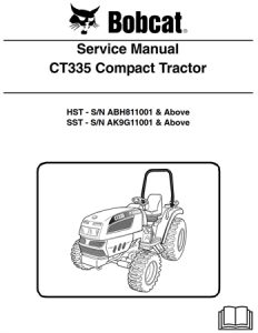 Bobcat CT335 Compact Tractor Service Repair Manual