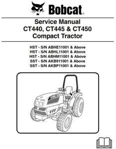 Bobcat CT440, CT445, CT450 Compact Tractor Service Repair Manual