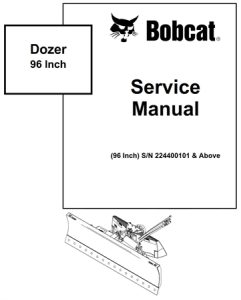 Bobcat Dozer 96 Inch Service Repair Manual