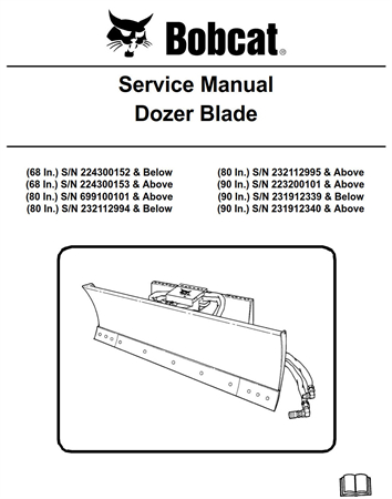 Bobcat Dozer Blade Service Repair Manual