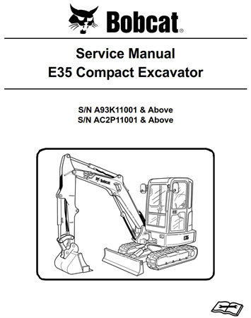 Bobcat E35 Compact Excavator Service Repair Manual