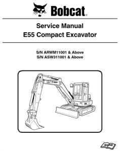 Bobcat E55 Compact Excavator Service Repair Manual