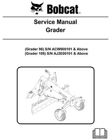 Bobcat Grader 96 / 108 Service Repair Manual