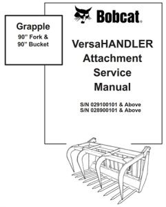 Bobcat Grapple 90” Fork & 90” Bucket VersaHANDLER Attachment