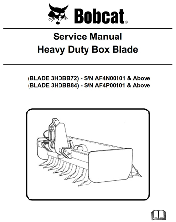 Bobcat Heavy Duty Box Blade Service Repair Manual