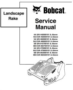 Bobcat Landscape Rake Service Repair Manual