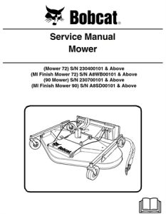 Bobcat Mower Service Repair Manual