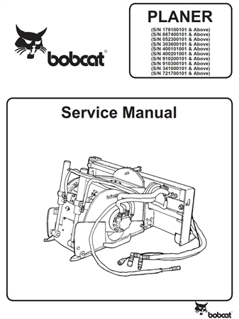 Bobcat Planer Service Repair Manual