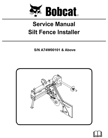 Bobcat Silt Fence Installer Service Repair Manual