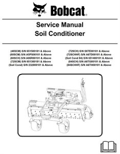 Bobcat Soil Conditioner Service Repair Manual