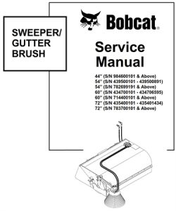 Bobcat Sweeper/Gutter Brush Service Repair Manual