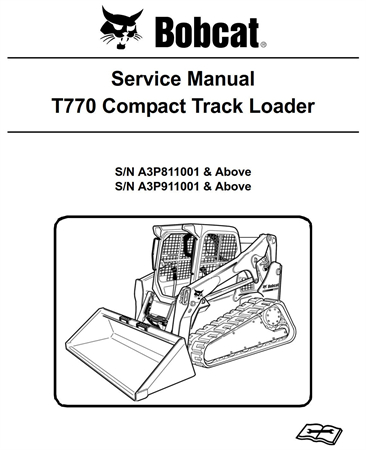 Bobcat T770 Compact Track Loader Service Repair Manual