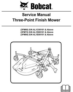 Bobcat Three-Point Finish Mower Service Repair Manual