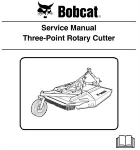 Bobcat Three-Point Rotary Cutter Service Repair Manual