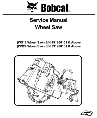 Bobcat WS18, WS24 Wheel Saw Service Repair Manual