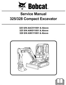 Bobcat 325, 328 Compact Excavator Service Repair Manual