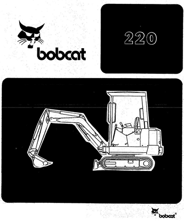 Bobcat 220 Hydraulic Excavator