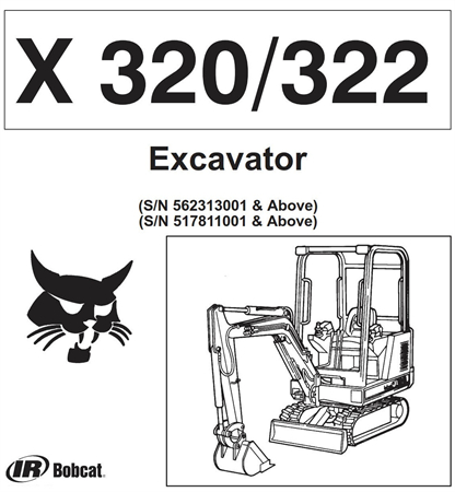 Bobcat X320, X322 Excavator